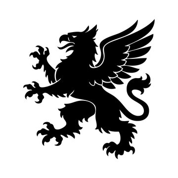 Logotipo con la silueta de un grifo her&aacute;ldico, con las alas extendidas y garras afiladas, al estilo cl&aacute;sico de los emblemas medievales
