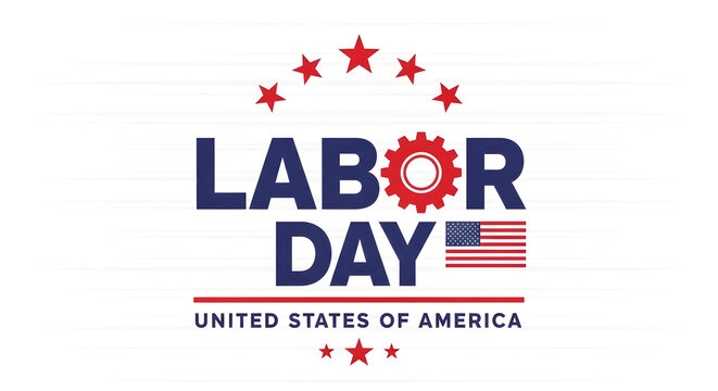 Celebrate labor day in the united states with patriotic spirit and workers' appreciation