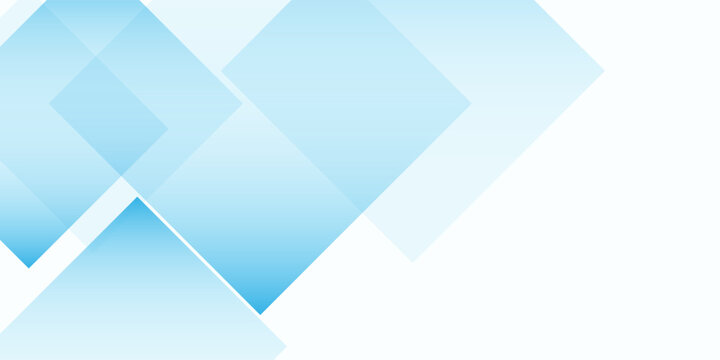 Abstract blue polygon in white background.