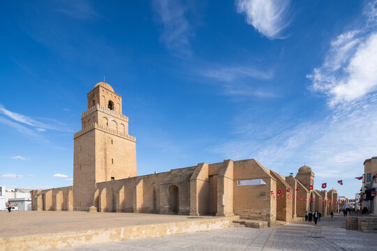 Great Mosque of Kairouan, iconic Islamic landmark in Tunisia -March 19, 2026