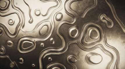 Abstract liquid metal organic wavy pattern background