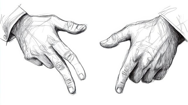 Hands pointing at each other two hands gesturing towards each other symbolizing connection communication or confrontation