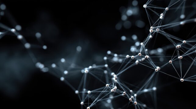 Glowing nodes unite in a dark blockchain network