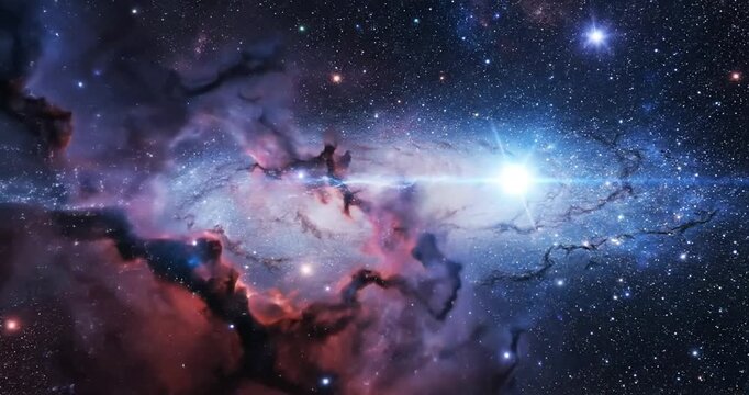 Cosmic Nebula Galaxy Star Formation Space.