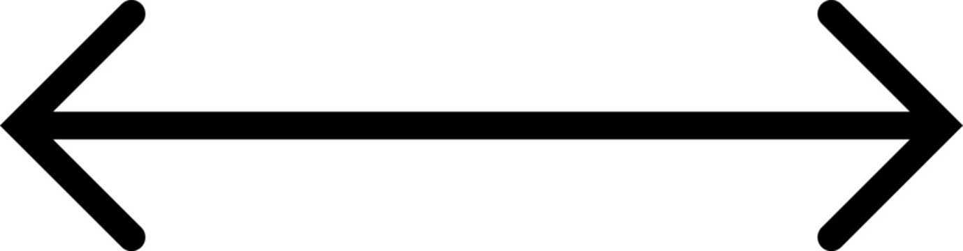 Double-headed arrow pointing both left and right directions.