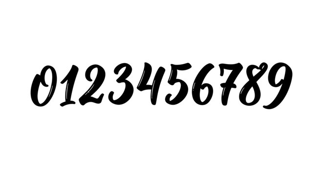 Numbers in a sequence.
