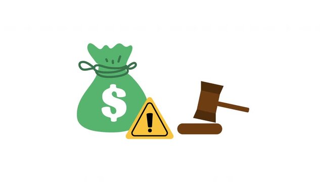 Contain Payment receipt, Penalty Notice. Animated Icon
