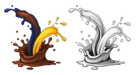Chocolate and Milk Splash © selang
