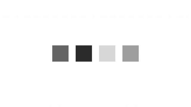 Loading Four Squares Loop Animation - Black Boxes Processing Isolated On White Background