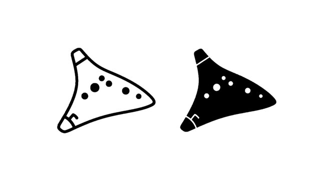 Vector illustration of ocarina musical instrument icon set, vector illustration on a transparent background