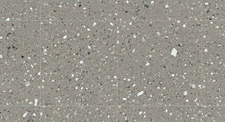 Fototapeta premium Seamless speckled grey background texture with subtle white and black flecks.