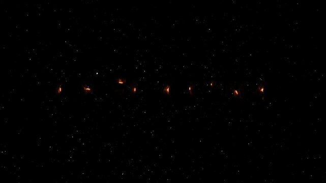 Check Link Text Neon Reveal Animation With Fire Effect - Glowing Word