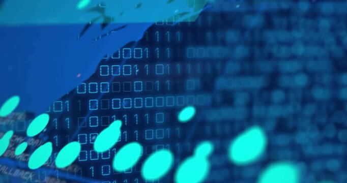 Animation of binary code