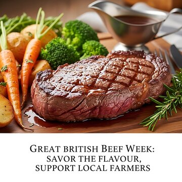 Celebrate great british beef week with local farmers and savory flavors