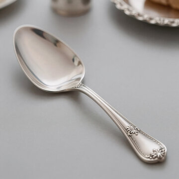 Comic Book Server Utensil. Silver Pie Server With A Long Handle