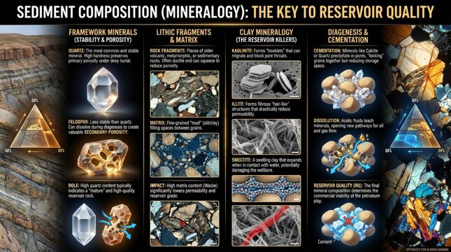 In-depth Guide on Sediment Composition and Its Impact on Reservoir Quality for Geology and Resource Management