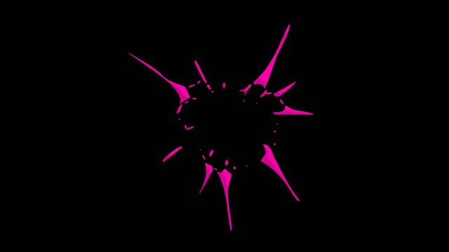 2D cartoon comic clap effect collection with alpha channel