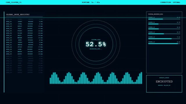 Global Node Registry Network Virtual Resource Pool Dashboard.