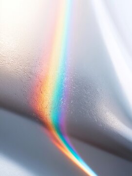Ethereal pastel rainbow prism light background