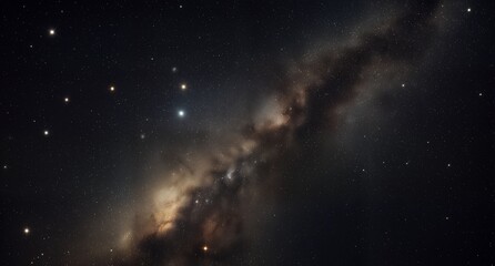 Fototapeta premium milky way galaxy core with vibrant nebulae and starfield nightscape