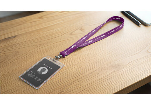 Lanyard ID Card Mockup