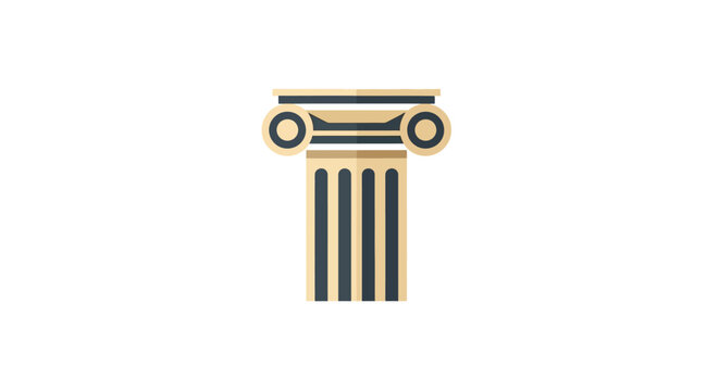 Ancient Greek Architecture Column Capital.