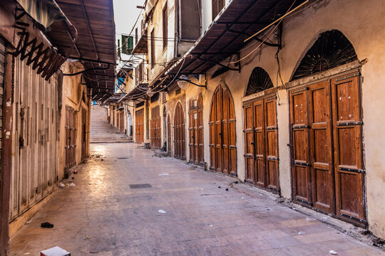 View of a souq in Tripoli, Lebanon