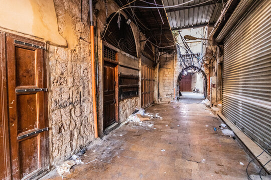View of a souq in Tripoli, Lebanon