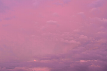 Fototapeta premium a background of Dreamy Pink and Purple Cloudy Sky