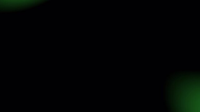 Green Light Leaks Cinematic Overlay with Bright Glow and Abstract Light Movement on Black Background Professional Visual Effects Element for Video Editing 4K Video