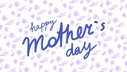 Obraz premium Celebrating Mother's Day on May 10 with flowers and cheerful designs