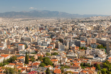 Naklejka premium Aerial view of Athens, Greece