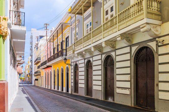 Street in old San Juan, Puerto Rico.