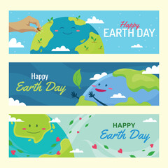 Naklejka premium Happy earth day hands nurturing a smiling planet with greenery