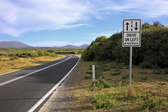 Traffic sign, left-hand driving, Australia