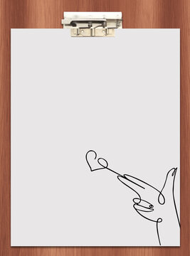 Schreibunterlage mit Briefpapier