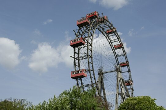 Giant wheel, Wiener Prater, amusement park, Vienna, Vienna, Austria