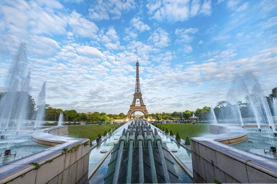 Eiffel Tower, Tour Eiffel and Trocadero, Paris, Ile-de-France, France
