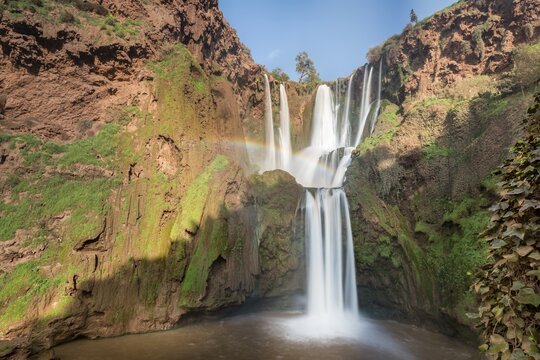 Ouzoud Waterfalls and Cascades, Cascades d'Ouzoud, Oued Tissakht River, Middle Atlas, Azilal Province, Morocco