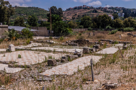 Temple of Eshmun ruins near Sidon town, Lebanon