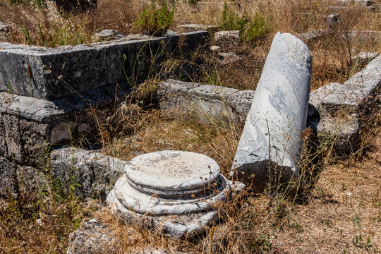 Temple of Eshmun ruins near Sidon town, Lebanon