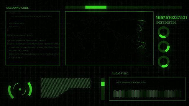Futuristic User Interface With Hud And Infographic Elements