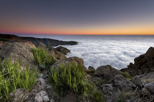 Sunrise with sea of mist, view from Pico de Arieiro, Funchal, Madeira