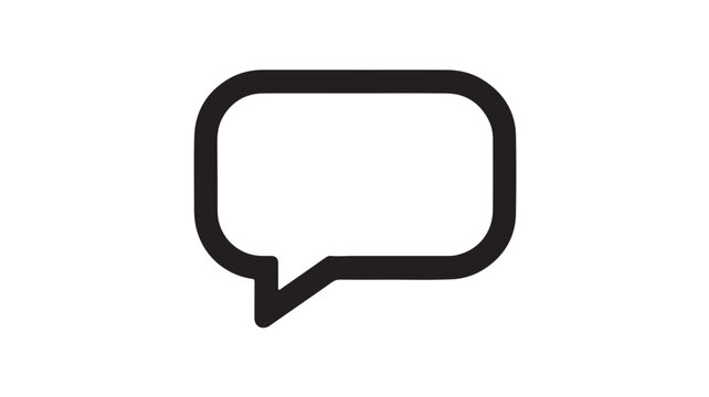 Speech Bubble Icon For Communication Concepts