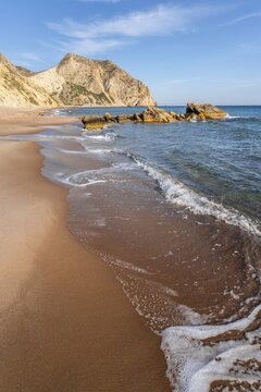 Coast at Paradise Beach, Beach and Turquoise Sea, Kos, Dodecanese, Greece