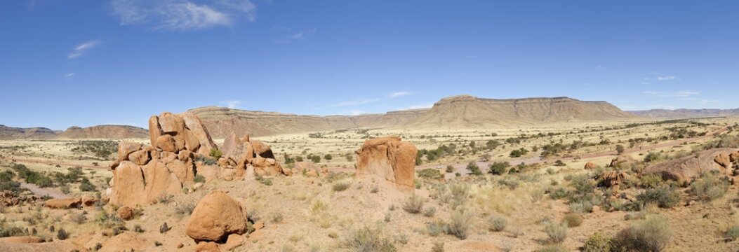 Granite rocks south of Zaris Pass, Namibia, Africa