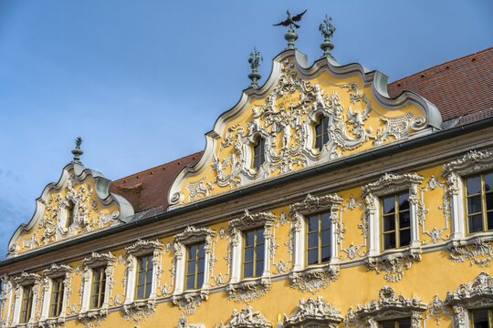Haus zum Falken, Falkenhaus, W&uuml;rzburg, Lower Franconia, Bavaria, Germany