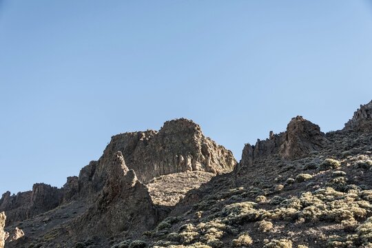 Rock formations, Llano de Uruanca plateau, Parque Nacional de las Ca&ntilde;adas del Teide, Teide National Park, UNESCO World Heritage Site, Tenerife, Canary Islands, Spain