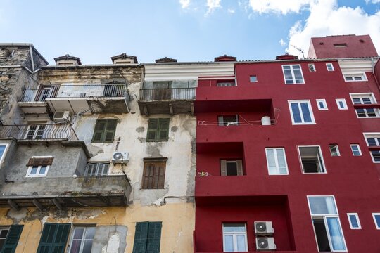 Renovated house with dilapidated townhouse, Corte, Corsica, France