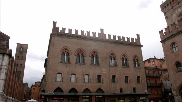BOLOGNA,ITALIA : Palazzo dei Notai,in Piazza Maggiore, a Bologna, Emilia-Romagna,Italia, 14 Marzo 2026.